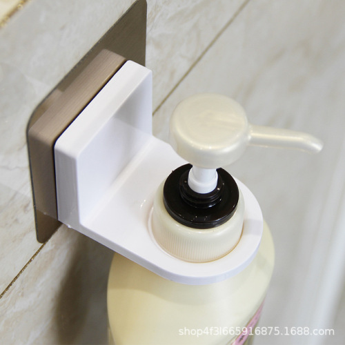 Punch-Free Wall Shower Gel Bottle Holder Hand Sanitizer Holder Suction Wall Bathroom Shampoo Storage Rack Wholesale