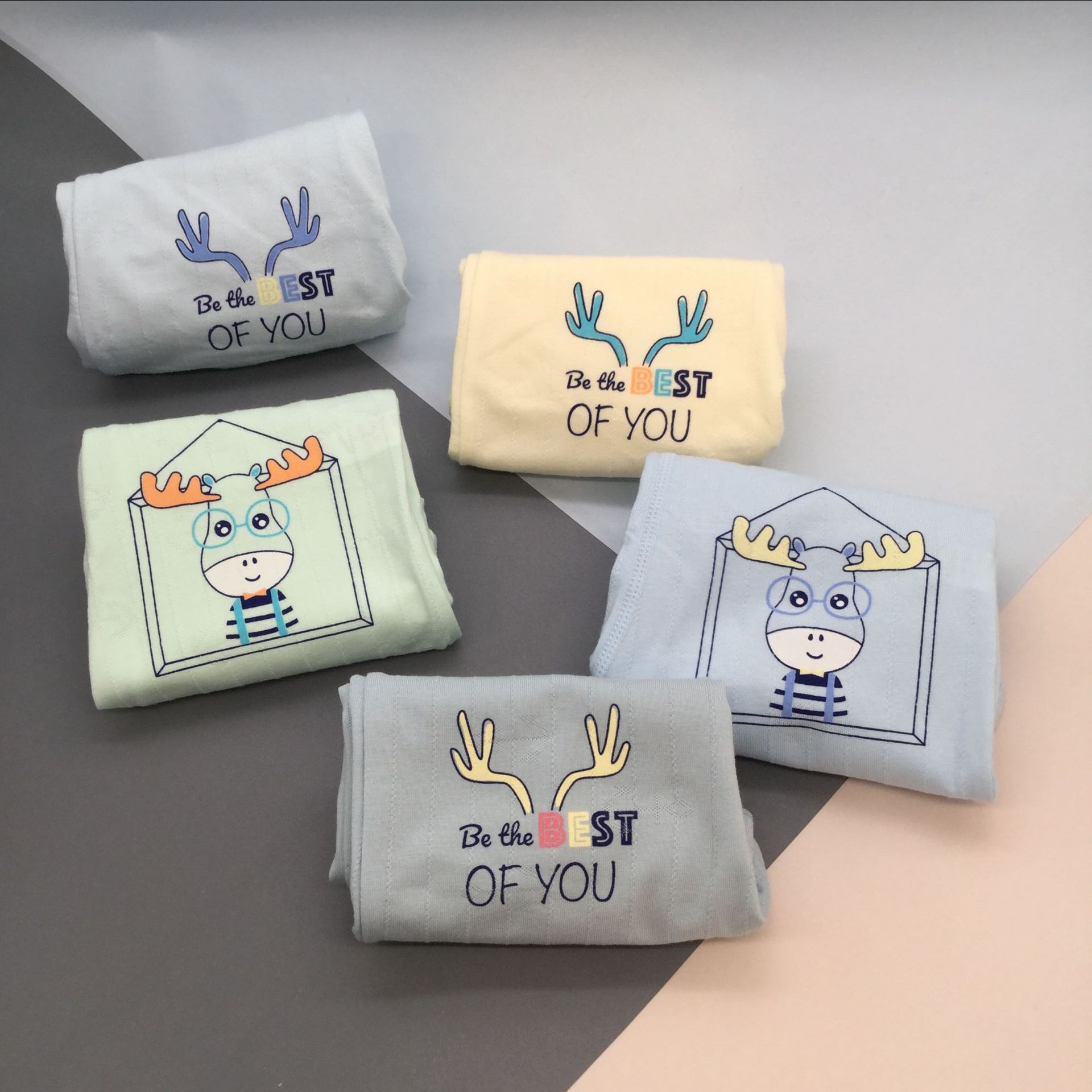 男富仕男童卡通内裤3-12岁平角内裤811一件代发