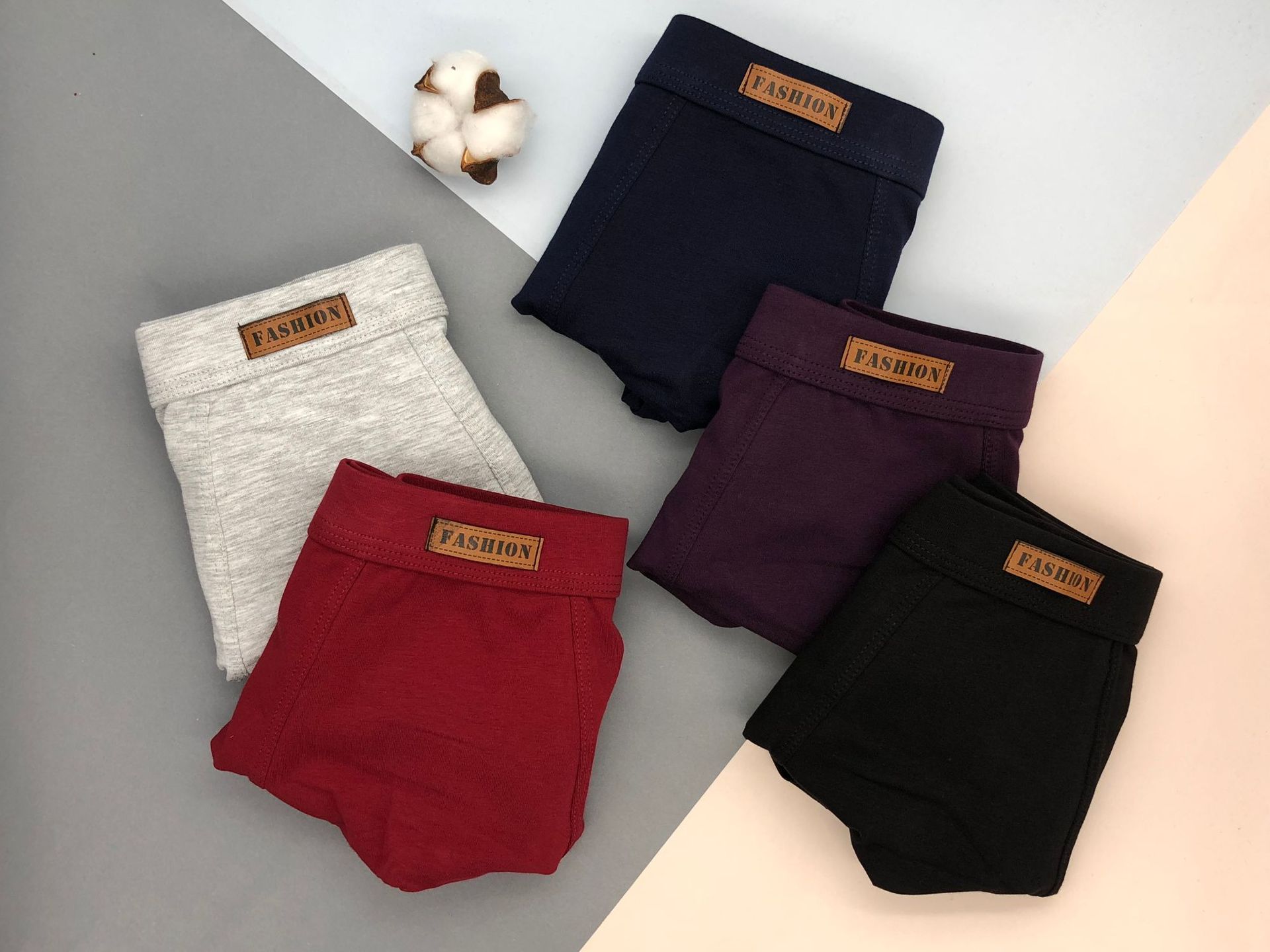 爆款男富士印花男士平角裤青年透气四角裤头10567