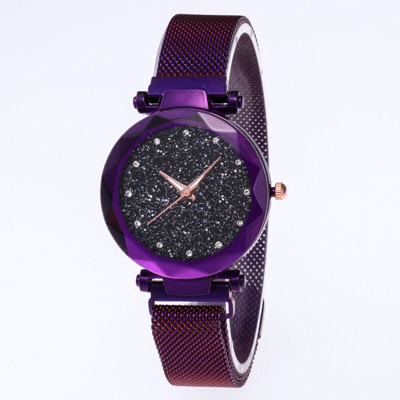 Hot style fashion star set with diamond magnetic band magnetic band lady watch magnet buckle watch