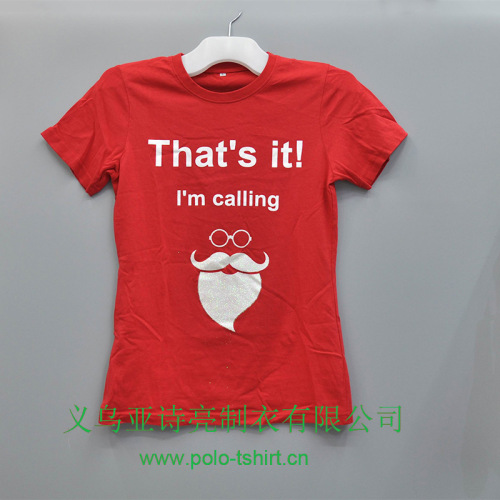 Summer New Girl Kid‘s Clothing Cotton Short Sleeve Cartoon Cute Reindeer Print Christmas T-shirt Advertising Shirt Custom