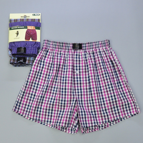 upolon cotton men big shorts non-elastic cloth pants combination arro pants wovenb oxer