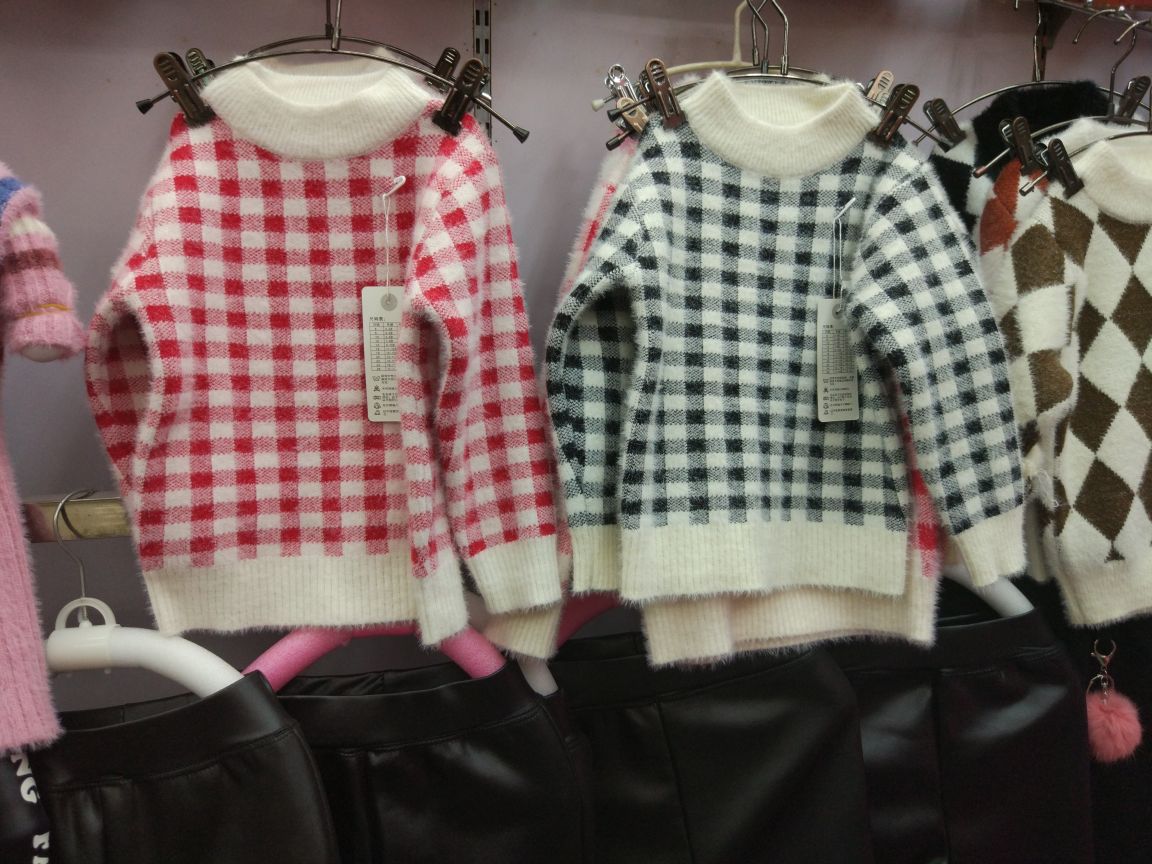 水貂绒毛衣女款   3到8岁女孩     手感舒服   保暖