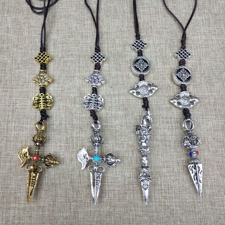 藏式腰牌 降魔金刚杵剑包挂