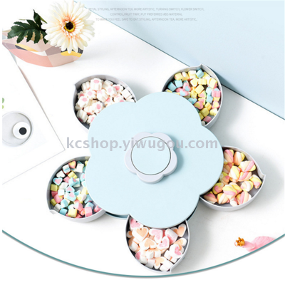 Creative candy box European - style Popsicle rotating tray plastic sealed dry fruit box