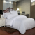 Four-piece hotel &guesthouse pure white quilt cover bed sheet bed, three pieces of bedding pure color printing bar