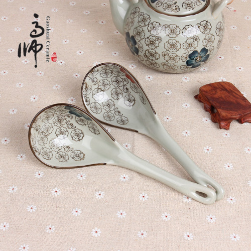 large spoon japanese style japanese style hand-painted underglaze ceramic japanese and korean style antique ceramic tableware ceramics