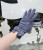 Korean new touch screen gloves of the five fingers division about the opening suede gloves bow thickened gloves