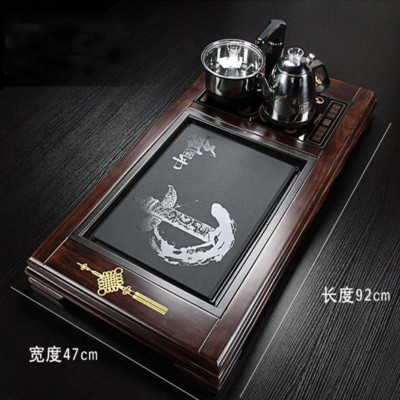 Solid wood tea tray household simple full automatic induction cooker gongfu tea table
