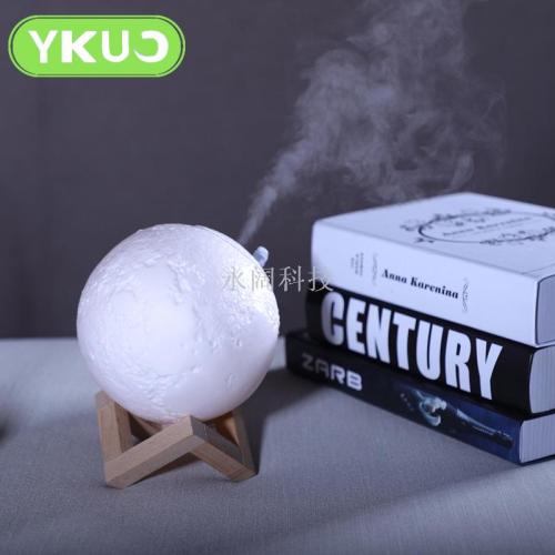 Creative Atmosphere Lamp Humidifier Home Gift Humidifier European Pastoral Style Decoration Led Moon Lamp Humidifier 