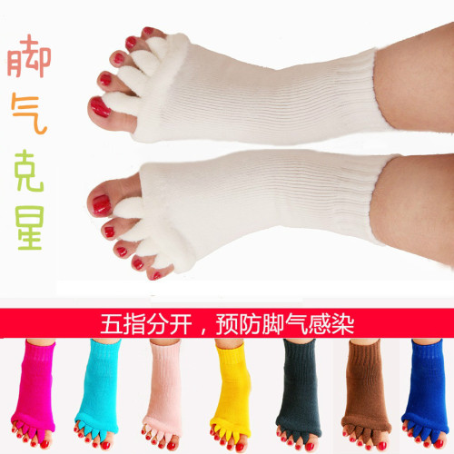 hyatt rabbit yoga toe socks female acrylic cotton toe socks toe socks open toe socks correct thumb valgus