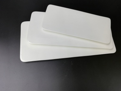 Commodity ceramic plate tableware 10 inches long square flat plate