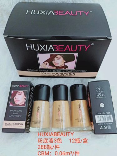 huxiabeauty foundation liquid 3 groups of colors 12 bottles/box smooth moisturizing brightening skin color make the base makeup durable.