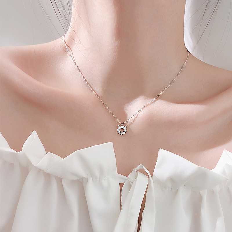 通体925纯银小恶魔项链锁骨链 联系电话：18557906688