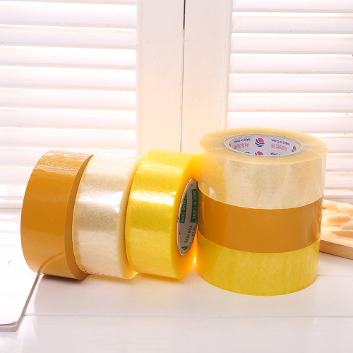 Factory Wholesale Printing Adhesive Tape Beige Transparent Yellow Tape Transparent Sealing Packaging Tape Customized Size