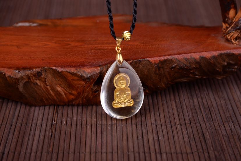 水晶观音佛吊坠