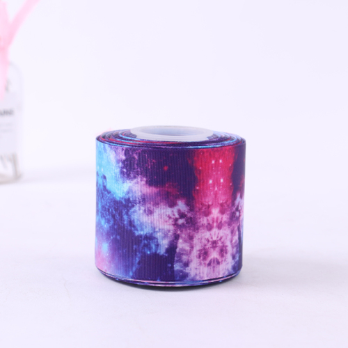 7.5 Wide Bright Starry Sky Pattern Decorative Clothing Accessories Ribbon Factory Spot Direct Sales