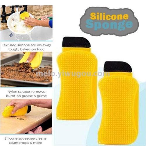 sponge hero 3-in-1， silicone cleaning brush， silicone cleaning shovel （518）
