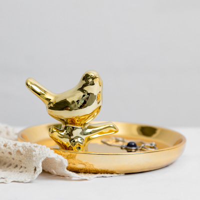 nordic light luxury ceramic ring tray bedroom dressing table