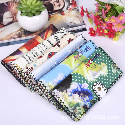 The New upgraded version of hand - made wallet lady leather cabinet wallet ethnic style hand - made wallet can be customized bag lady