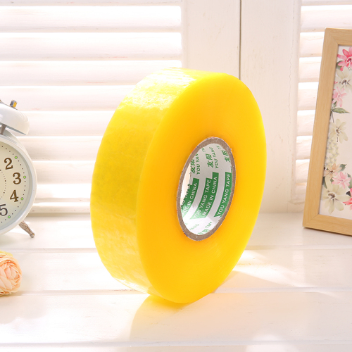 Wholesale Printing Adhesive Tape Transparent Yellow Wide Tape Sealing Packing Tape Customized Size Factory Direct Sales