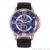 New fashion hot sale gun black big dial three eyes decoration belt men's watch quartz watch 7