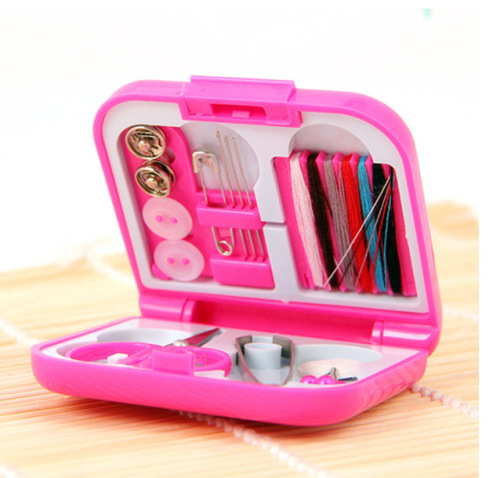 C90 Wholesale Creative Home Life Essential Mini Portable Sewing Combination Set Sewing Box