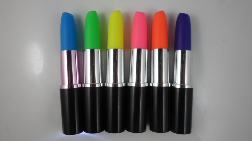 2017 New Candy Color Fluorescent Pen New Lipstick Shape Fluorescent Pen Nail Polish Fluorescent Pen