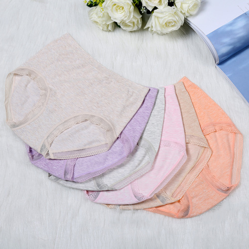 plus size plus size high waist color cotton women‘s seamless panties recycled fiber lace lace briefs