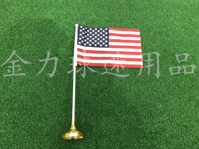 American table flag metal desk flag holder flag holder plastic table flag base flagpole