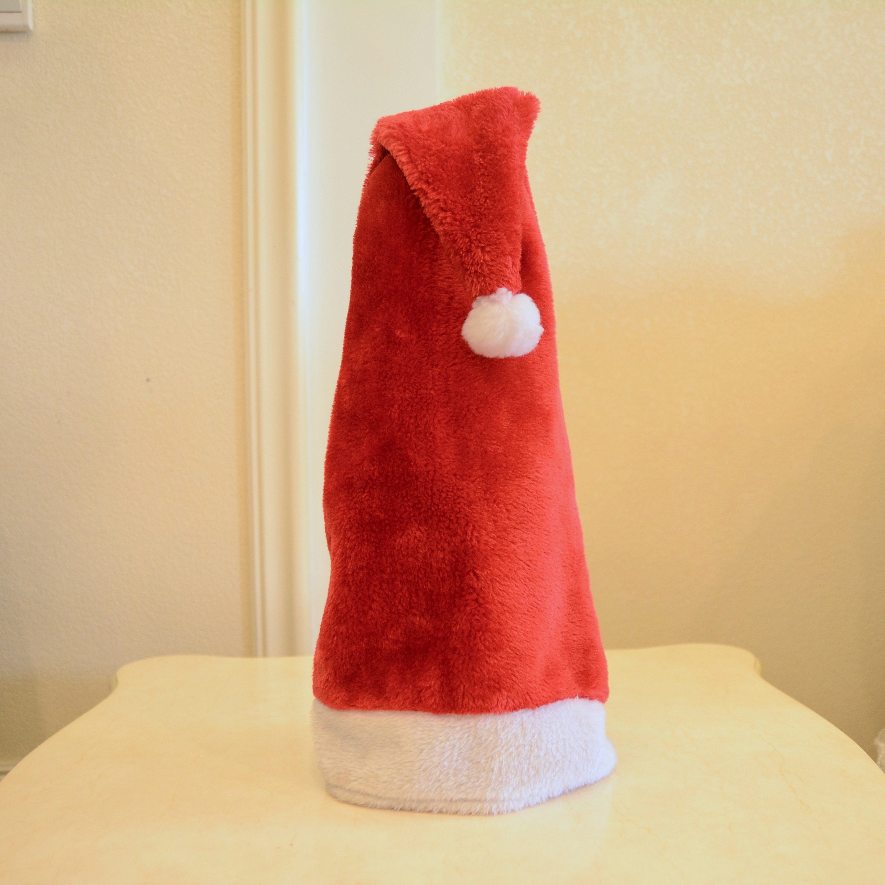 圣诞节毛绒加长帽圣诞帽高档圣诞用品节日装饰派对用品厂家直销