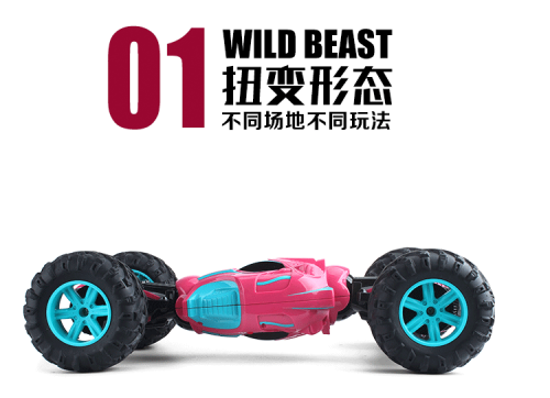 Twist Car Remote Control Stunt Car Remote Control Car Double-Sided Remote Control off-Road Vehicle Speed Car Four-Wheel Drive Children‘s Toy