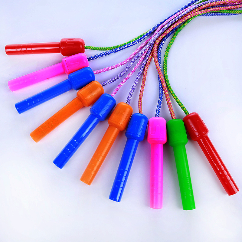 羿彩新款休闲健身编织绳跳绳批发创意青少年户外便携健身器材跳绳