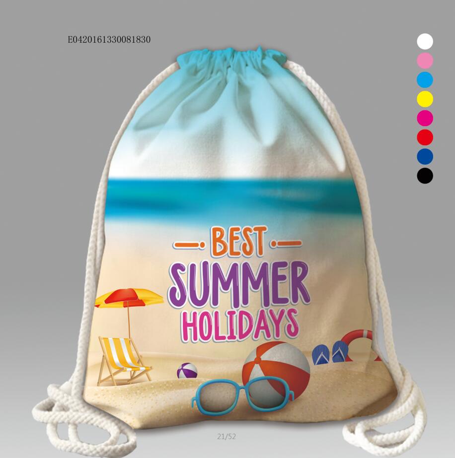 folding shopping bag gift box set tie mouth drawstring bag