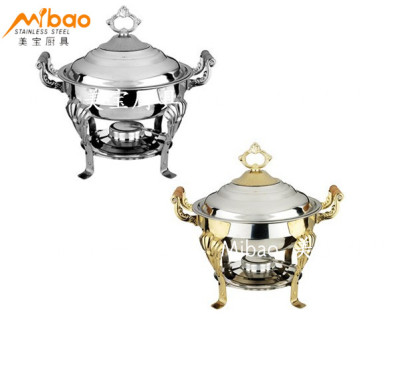 Dinner stove buffet heat preservation stove cover gold-plated tiger foot meal stove