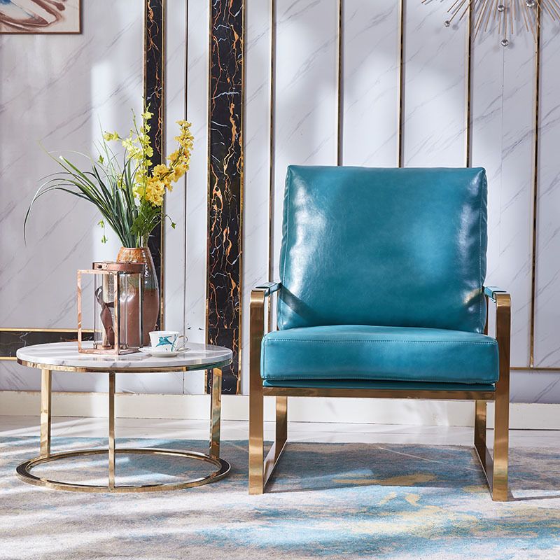 电镀钛金 后现代设计单轻奢单人沙发椅 北欧客厅单椅后现代简约详情2