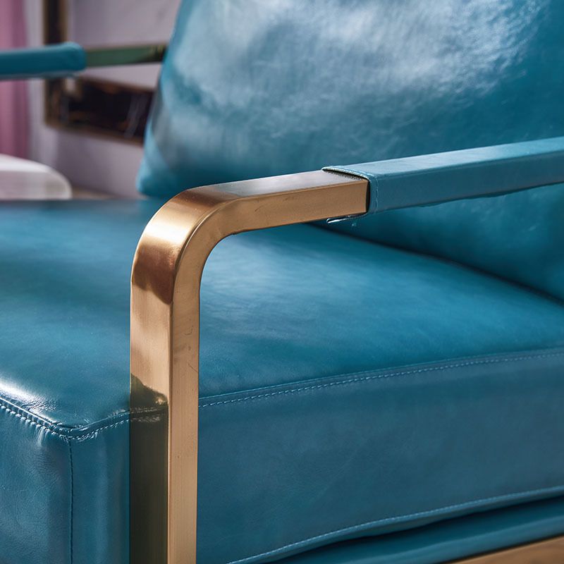 电镀钛金 后现代设计单轻奢单人沙发椅 北欧客厅单椅后现代简约详情5