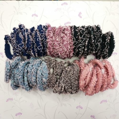 Korean High-End New Headwear Fashion Hair Accessories Hair Rope Rubber Band Pack of 100 Mixed Colors