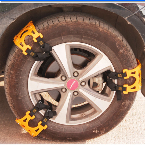 Car Snow Widened Cleat Tire Chain （6 Pieces） Universal TPU Beef Tendon Thickened Non-Slip Chain