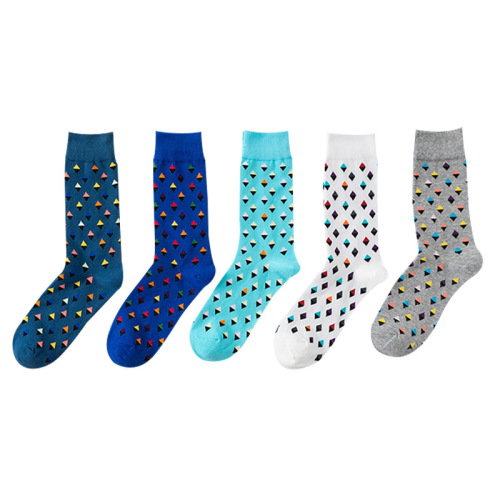 Huaben New Fashion Socks Wholesale European Version Large Size Men‘s Mid-Calf Trendy Socks Men‘s Cotton Socks