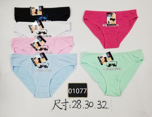 Spot Goods Pure Cotton All Cotton Girl Pants Women‘s Pants Triangle Printed Underwear Sexy Young Lady Briefs