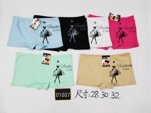 Trade Printing Women‘s Cotton Boxer Underwear Women‘s Cotton Underwear Cotton Girl‘s Underwear Large Size Underwear Spot 