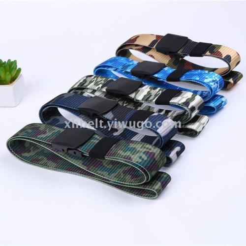 elastic canvas belt men‘s nylon woven belt casual elastic belt elastic ribbon versatile autumn and winter