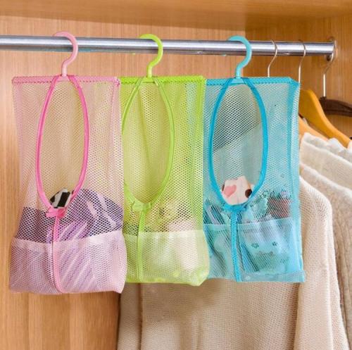 Hanging Classification Storage Net Bag Bathroom Hanging Bag Underwear Clothes Drying Hanging Bag Net Bag clothes Drying Bag