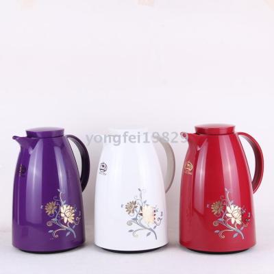 ALWAYS2.0l plastic cover glass inner pot insulated coffee pot large capacity household thermos bottle