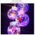 New web celebrity snowflake pop-ball portable lanterns colorful light ball square night market children's toys wholesale