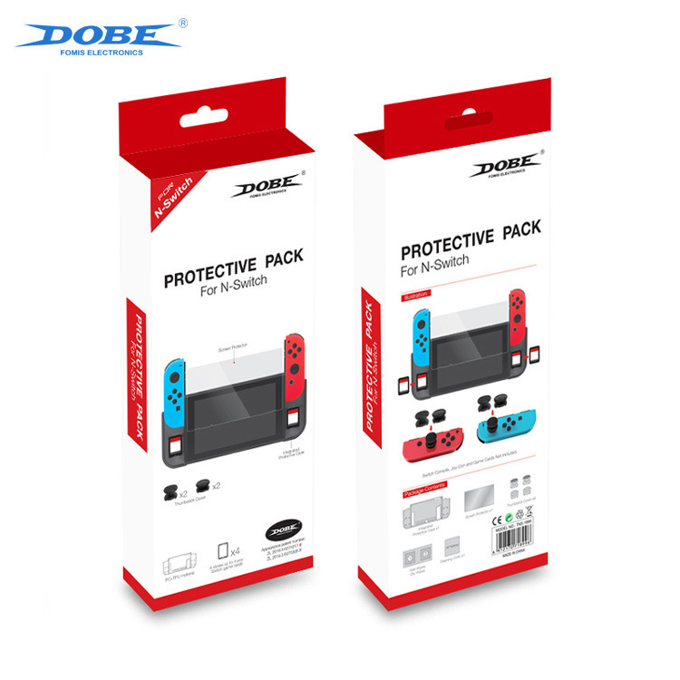 DOBE Switch保护套 TPU套+贴膜+摇杆帽NS主机保护套装TNS-1899