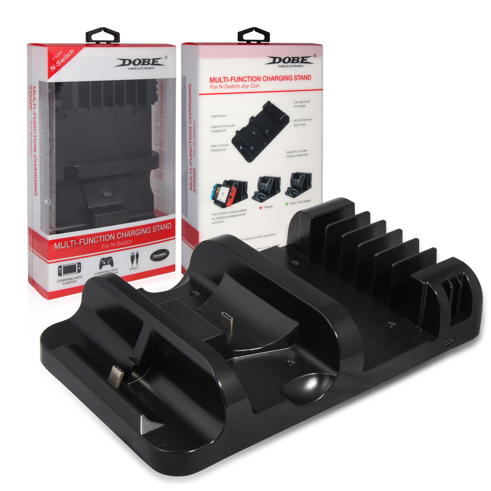 DOBE Switch多功能充电底座Switch碟片收纳支架SwitchPRO手柄座充