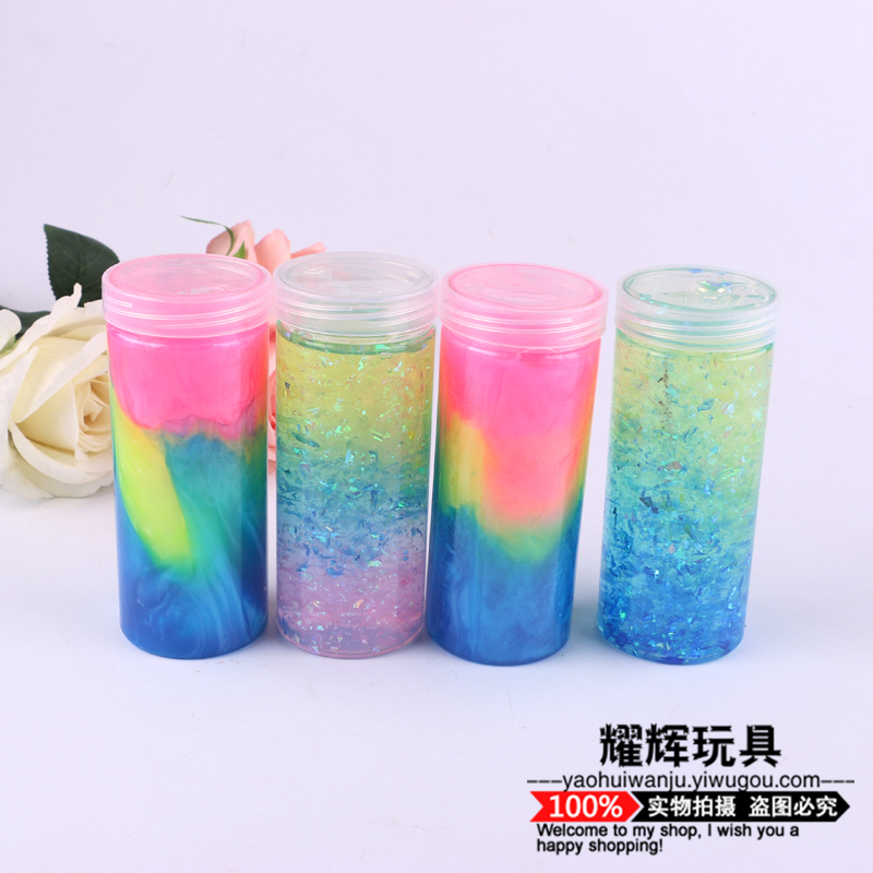 金粉水晶泥 新款水晶泥 史莱姆水晶泥 新款金箔水晶泥