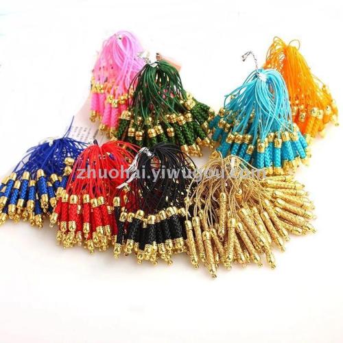 Golden Head Mobile Phone Strap DIY Ornament Accessories Mobile Phone Lanyard Small Decoration Pendant